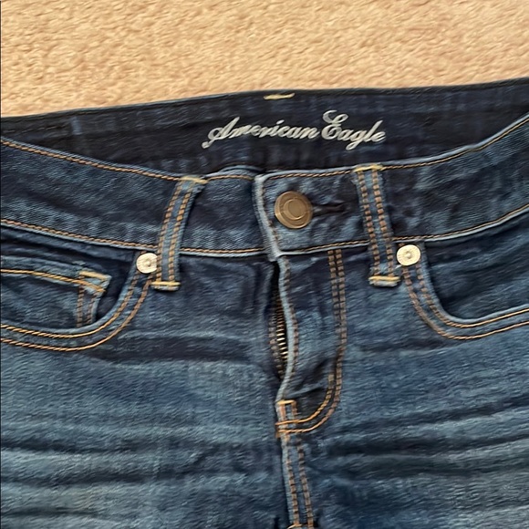 American Eagle Dark Denim Shorts - Picture 3 of 5